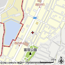 くすりの福太郎　西白井店周辺の地図