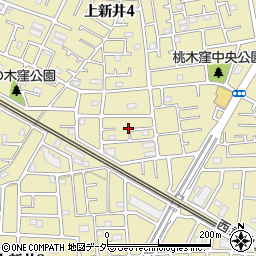 埼玉県所沢市上新井4丁目5周辺の地図