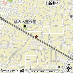 埼玉県所沢市上新井4丁目7周辺の地図
