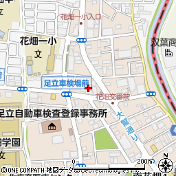 東京都足立区南花畑4丁目27周辺の地図
