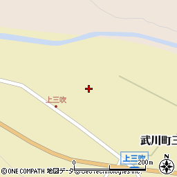 山梨県北杜市武川町三吹413周辺の地図