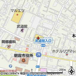 コモディイイダ朝霞店周辺の地図