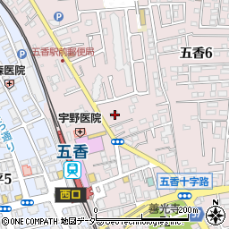 千葉県松戸市金ケ作419-32周辺の地図