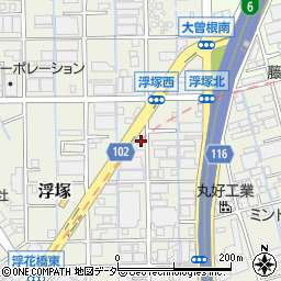 平方東京線周辺の地図