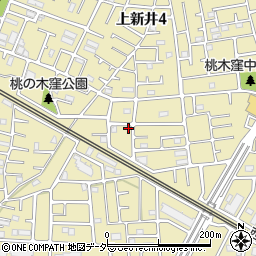 埼玉県所沢市上新井4丁目6-1周辺の地図