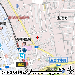 千葉県松戸市金ケ作419-3周辺の地図