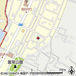 千葉県白井市西白井2丁目21周辺の地図