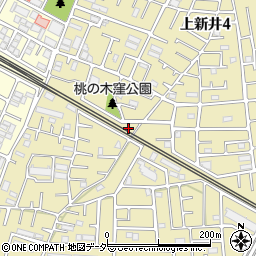 埼玉県所沢市上新井4丁目76周辺の地図