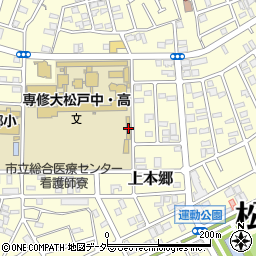 千葉県松戸市上本郷3623周辺の地図