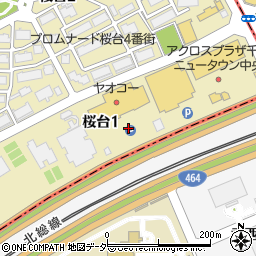 ヤオコー千葉ニュータウン店駐車場周辺の地図