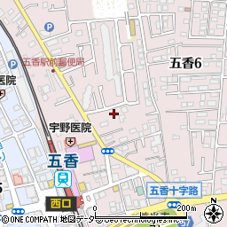 千葉県松戸市金ケ作418-166周辺の地図