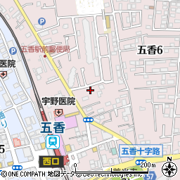 千葉県松戸市金ケ作418-57周辺の地図