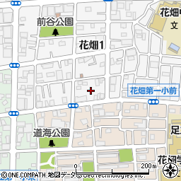 東京都足立区花畑1丁目16周辺の地図