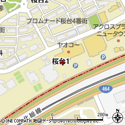 〒270-1412 千葉県白井市桜台の地図