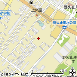 埼玉県新座市野火止4丁目周辺の地図
