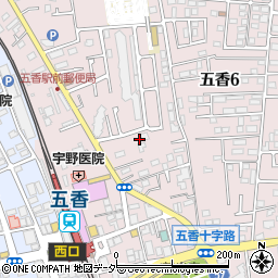 千葉県松戸市金ケ作411-1周辺の地図