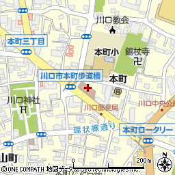 川口郵便局貯金サービス周辺の地図