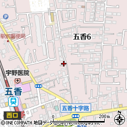 千葉県松戸市金ケ作420-14周辺の地図