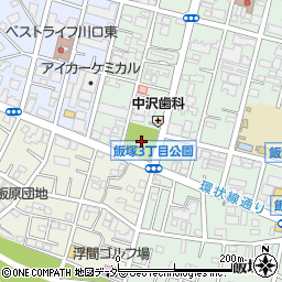 飯塚3丁目公園周辺の地図