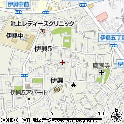 東京都足立区伊興5丁目周辺の地図