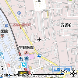 千葉県松戸市金ケ作418-161周辺の地図