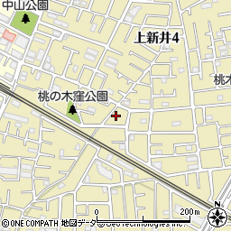埼玉県所沢市上新井4丁目8周辺の地図