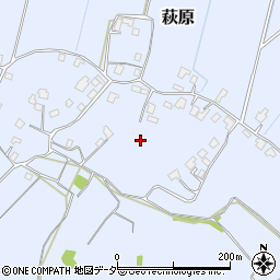 千葉県印西市萩原周辺の地図