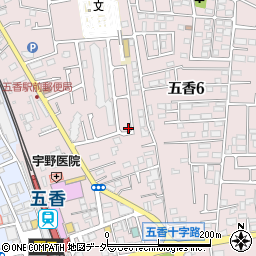 千葉県松戸市金ケ作418-31周辺の地図