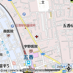 千葉県松戸市金ケ作418-39周辺の地図