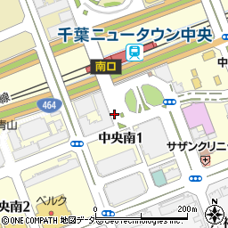 千葉県印西市中央南周辺の地図