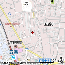 千葉県松戸市金ケ作418-118周辺の地図