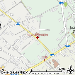 中央公民館別館周辺の地図