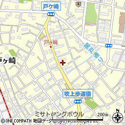 埼玉県三郷市戸ヶ崎2087周辺の地図