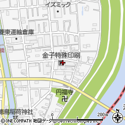 金子特殊印刷周辺の地図