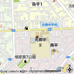 川口市立元郷中学校周辺の地図