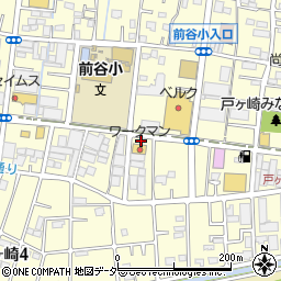 ワークマン三郷戸ヶ崎店駐車場周辺の地図