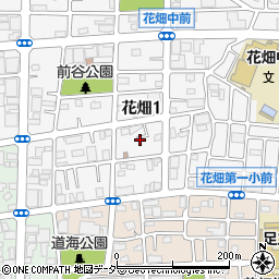 東京都足立区花畑1丁目15周辺の地図
