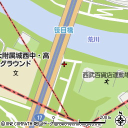 笹目橋周辺の地図