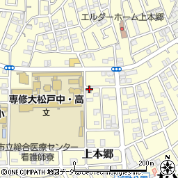 千葉県松戸市上本郷3682周辺の地図