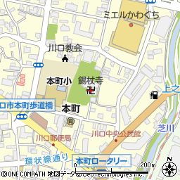 錫杖寺周辺の地図