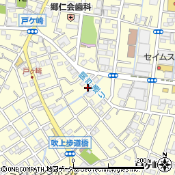 埼玉県三郷市戸ヶ崎2076周辺の地図