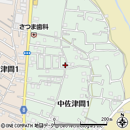 千葉県鎌ケ谷市中佐津間周辺の地図