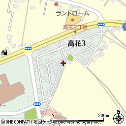 千葉県印西市高花3丁目周辺の地図