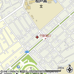 千葉県松戸市千駄堀1604周辺の地図
