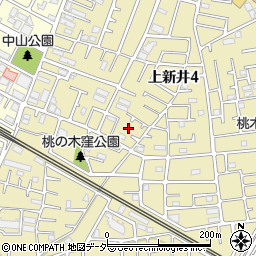 埼玉県所沢市上新井4丁目73周辺の地図