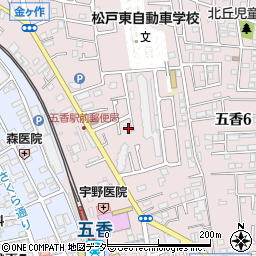 千葉県松戸市金ケ作418-194周辺の地図