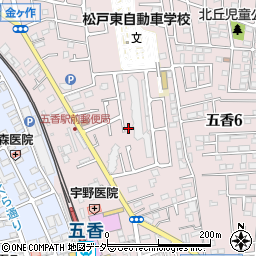 千葉県松戸市金ケ作418-190周辺の地図