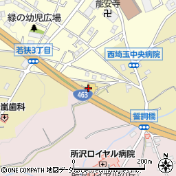 埼玉日産所沢北野店周辺の地図