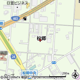 埼玉県所沢市松郷周辺の地図