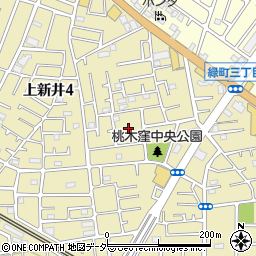 埼玉県所沢市上新井4丁目37周辺の地図
